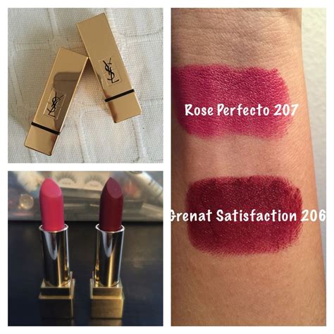 YSL Rose Perfecto (207) Rouge Pur Couture Mat Lipstick.